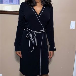 Black Ann Taylor wrap dress